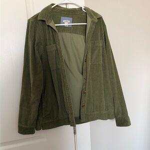L.L. Bean Sage Green Corduroy button up